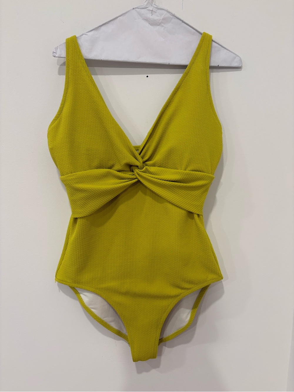 Textured Citrine One Piece Swimsuit